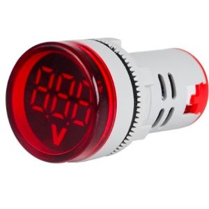 Voltímetro 22mm 50-500Vac display LED