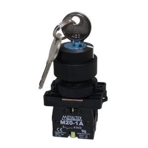 Comando P20 selector con llave 3 pos +2NA