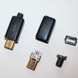Conector USB micro macho para armar