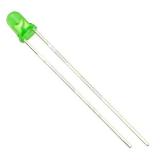 LED 3mm verde 400-500mcd