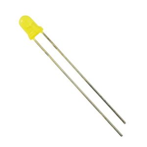 LED 3mm amarillo 300-400mcd