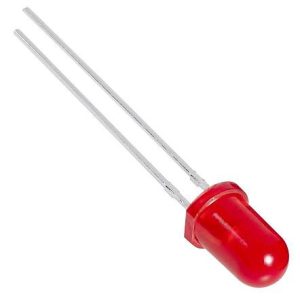 LED 5mm rojo 300-400mcd