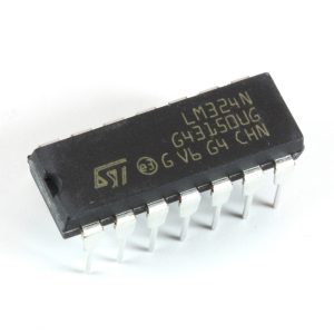 LM324N amplificador operacional cuadrúple baja potencia [14]