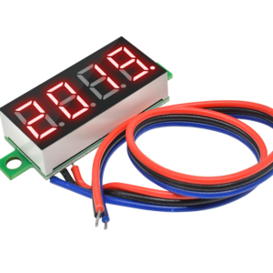 Voltímetro digital CC de 0 a 100 V con display LED de 4 dígitos