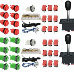 Kit arcade game controller USB completo 2 player