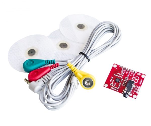 Módulo sensor ECG AD8232 con electrodos