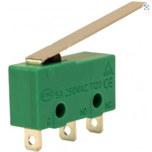 Microswitch miniatura 5A SPDT palanca larga