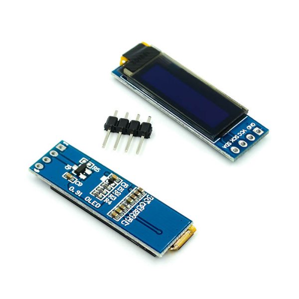OLED 0.91" 128x32 4 pines I2C blanco