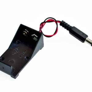 Portapila 9V con conector plug DC para Arduino