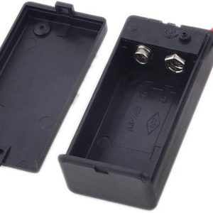 Portapila 9V con caja y llave