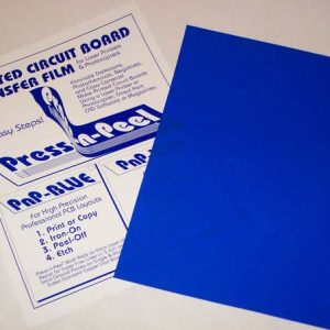Papel transferible PCB positivo azul