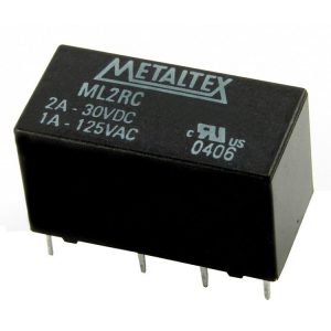 RELAY 2PDT 1.25A bobina: 720r 12Vdc
