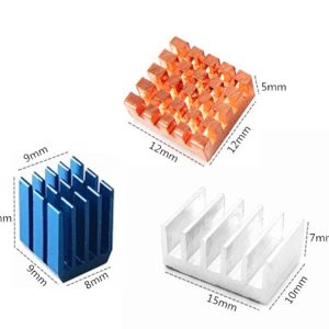 Kit disipadores aluminio para RPI4 (x3)