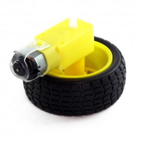 Motor DC 3-6V con reductor 48:1 con rueda