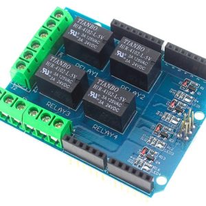 Módulo relay 4 canales 5v escudo Arduino