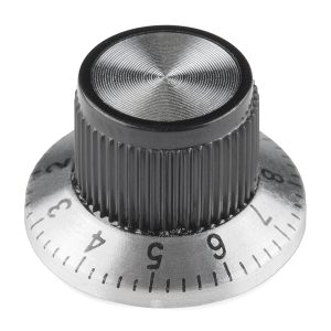 Perilla plástica graduada con buje 23,6mm