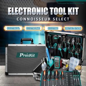 Set profesional de electrónica en valija