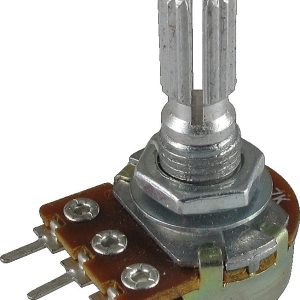 Potenciómetro 16mm lineal eje estriado