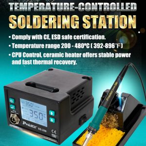 Estación de soldadura con control de temperatura digital