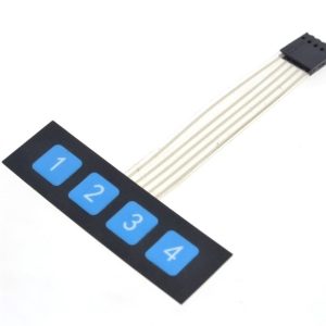 Teclado de membrana 1x4