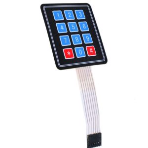 Teclado de membrana 4x3