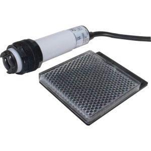 Sensor fotoeléctrico tubular M18 retrorreflectante 2m