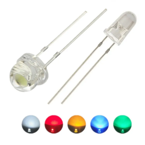 LED 12V 5mm tipo sombrero de copa