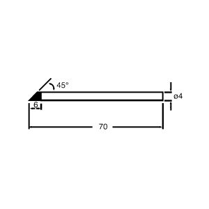 Punta repuesto soldador S120NB / S118B / SI124 recta