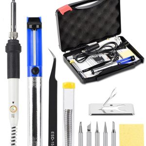 Kit soldador 60w regulable con maletín