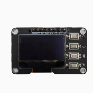 OLED 0.96" 128x64  i2C blanco + 4 teclas