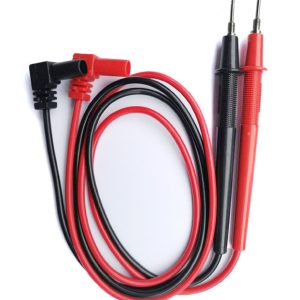Punta de tester ficha banana en ángulo con protección
