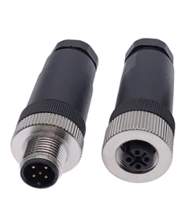 Conector circular M12 kit macho/hembra