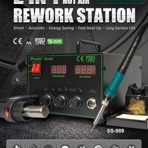 Estación de soldadura SMD 2 en 1 con aire caliente 700W